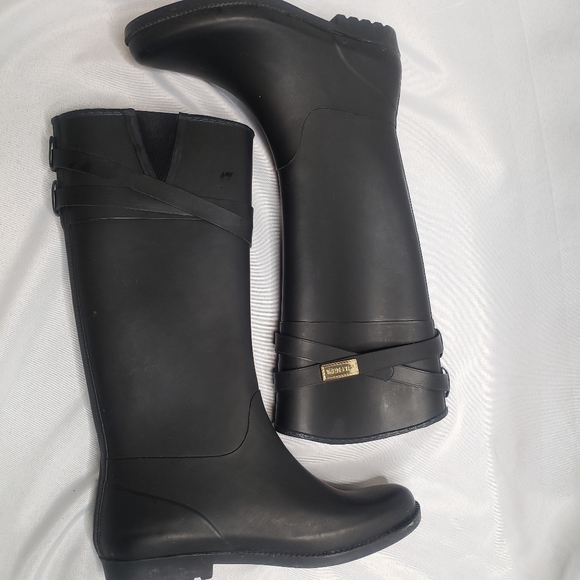 Tommy Hilfiger Women's Coree Black Rain Boots - Picture 12 of 12